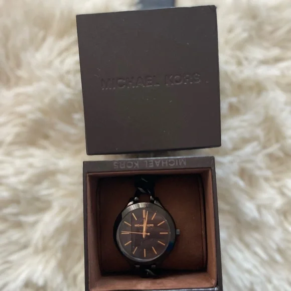 Michael Kors | Accessories | Unisex Slim Runway Blacktone 